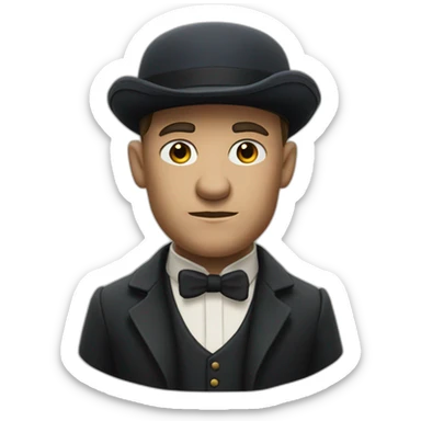 A face of peaky blinders  sticker