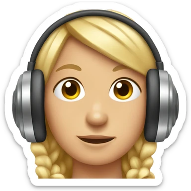 Headphones with bows sticker