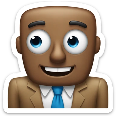 Black spongebob sticker