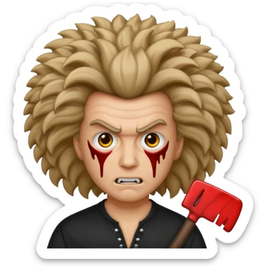 skib skib 67 slasher mad big hair sticker