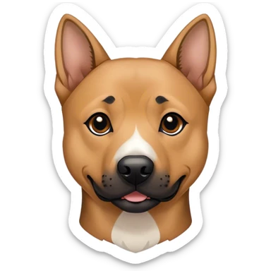 Pit bull/german shepherd mixed dog  sticker