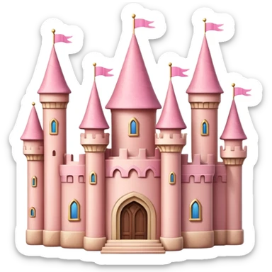 pink castle sticker