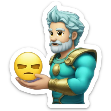 Gamer PC holds Uranus in his hands sticker