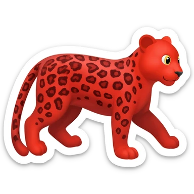 red leopard sticker