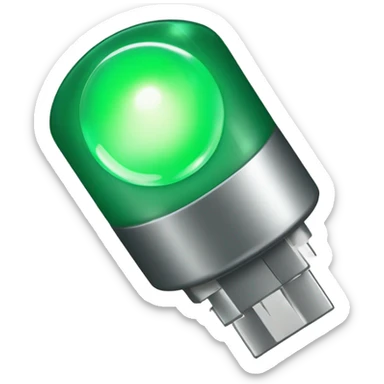 Green light emitting diode sticker