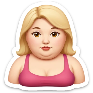 Fat women sticker