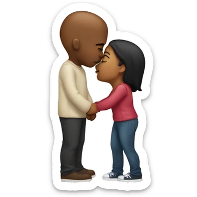Couple kissing  sticker