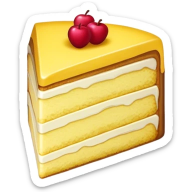 yellow cake sticker