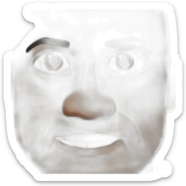 The rock qui fronce les sourcils sticker