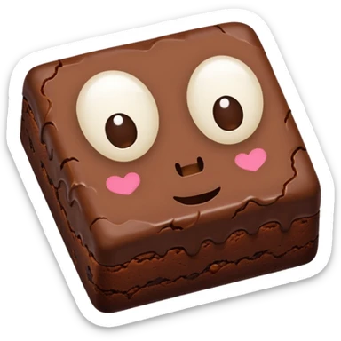 brownie chocolate blanco sticker