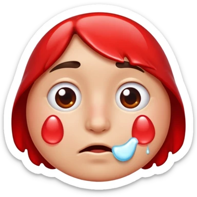 naso che gocciola sticker