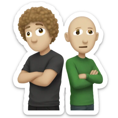 gigachad and baldi sticker