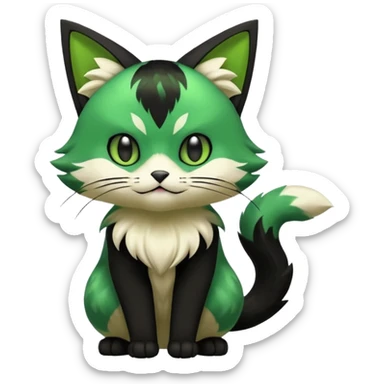 Sprigatito-Meowscarada-Pokémon-Fakémon-animal-fusion (full body) sticker