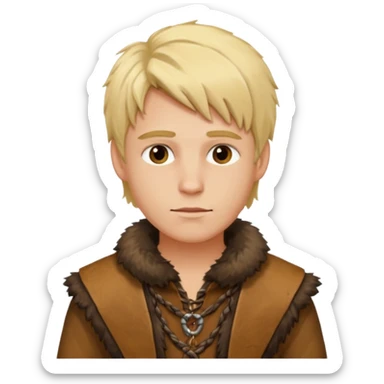 Young Blond Stone Age Man – Wearing primitive clothes.




 sticker