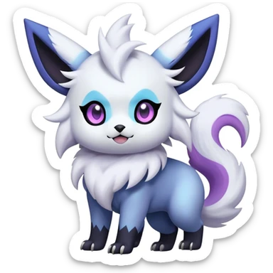 Cool Cute Kawaii Absol-Zorua-Umbreon-Pokemon Full Body  sticker