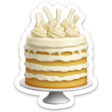cream vanilla cake sticker