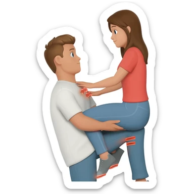 Being put over a man’s knee and being spanked sticker