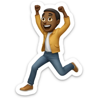 being super excited sticker