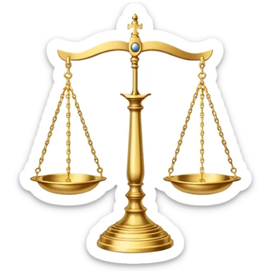 balance scales justice sticker