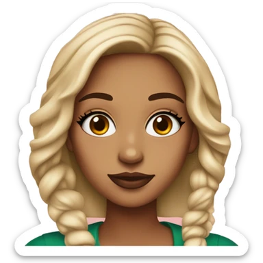 prepy girl wih starbuck an lots of makeup sticker