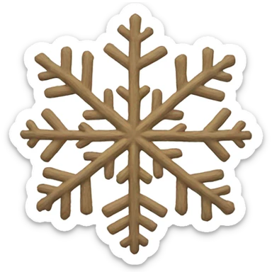 snowflake sticker