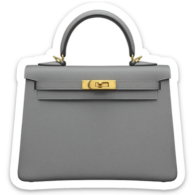 gray matt kelly hermes bag sticker