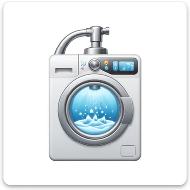 A Telegram Mini App logo for coordinating shared resources (shower bookings, washine machine usage) in a shared house with 10 residents.

 sticker