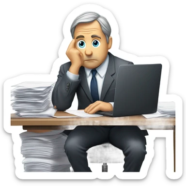 Nervous boss about achieving metics  sticker