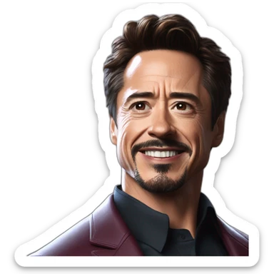 tony stark of avengers endgame sticker