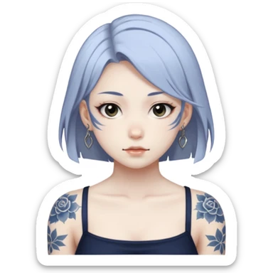 Sukuna megumi form white tatoos sticker