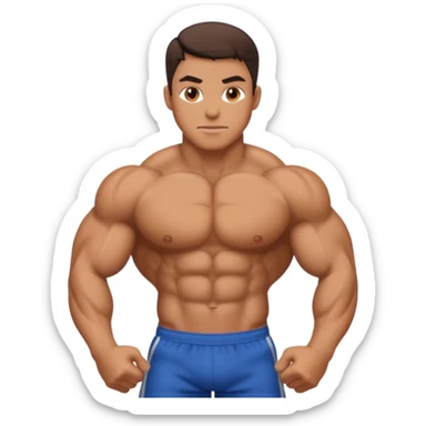 The rock physique sticker
