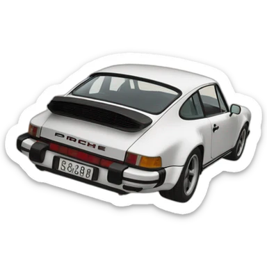 Porche 911. 1980 sticker