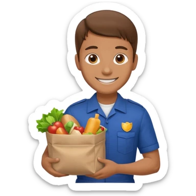 Food Delivery Guy sticker