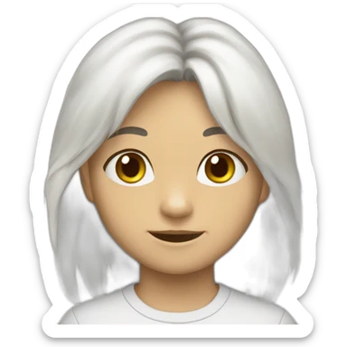 gatinho branco sticker