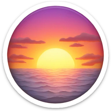 Sunset heat sticker