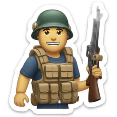 Met Your la quitter à un fusil sticker