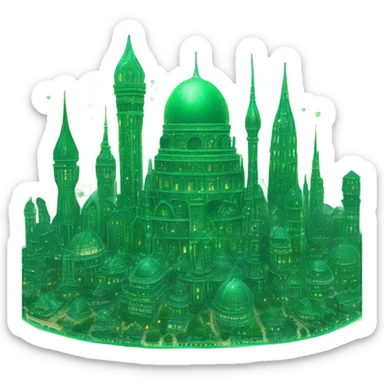 Emerald city sticker