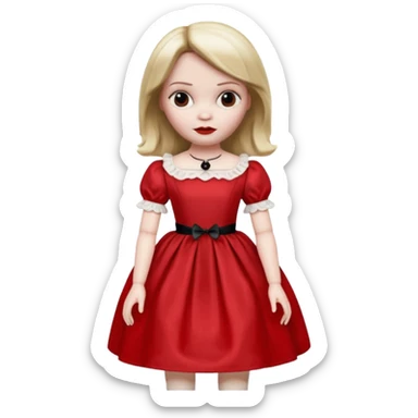 Annabelle doll from The Conjuring movie sticker