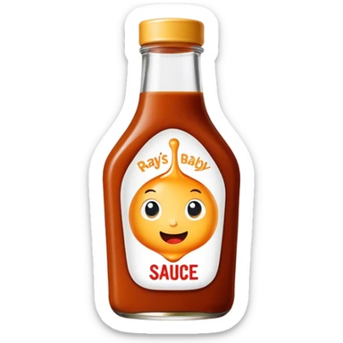 Sweet Baby Ray’s sauce brand bottle  sticker