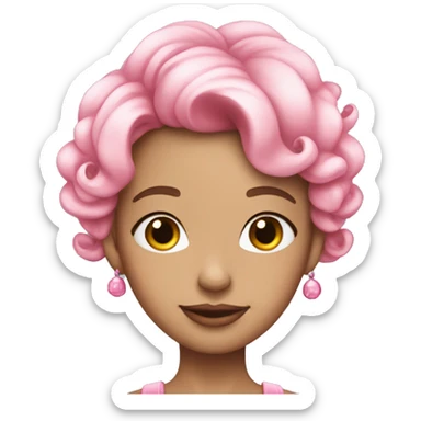 pink cutesy coquette  sticker