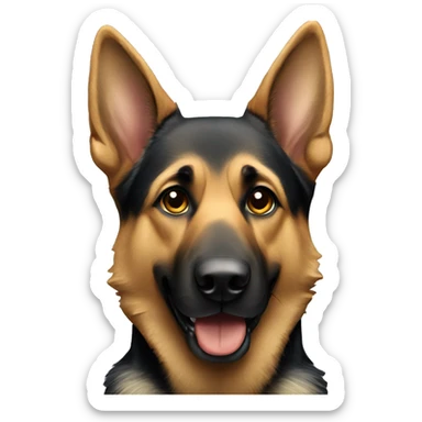 German shepherd sticker