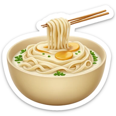Rice noodles mixed with mashed potatoes sticker