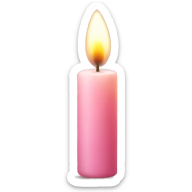 light pink candle sticker
