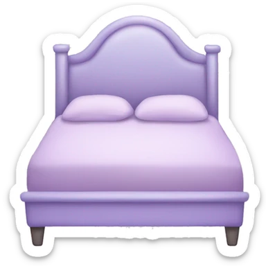 pastel purple bed sticker