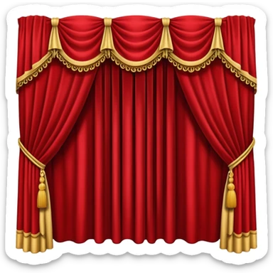 theatre Curtain sticker