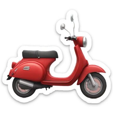 red scooter sticker