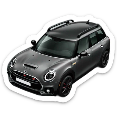 grey mini clubman black pack sticker