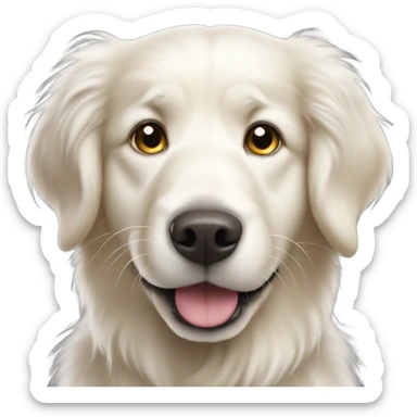 White golden retriever  sticker