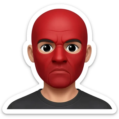 Red rag gang member sticker