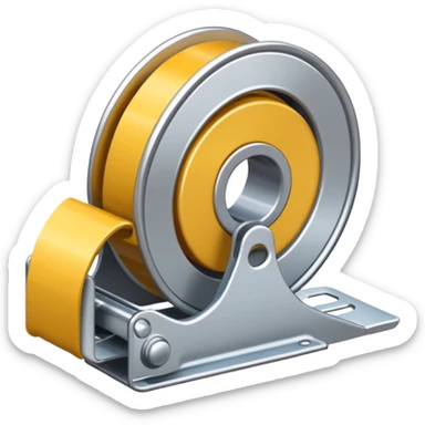 carrete de cinta abierta sticker